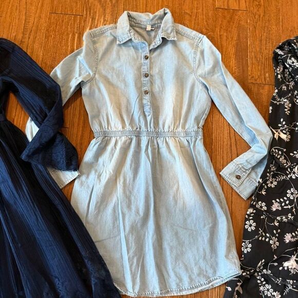 Girls size 10-12 dress bundle midi denim - Picture 5 of 9